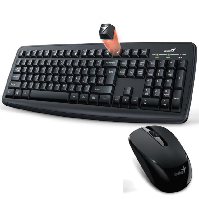 Genius - Keypad and mouse set - Wireless - Black